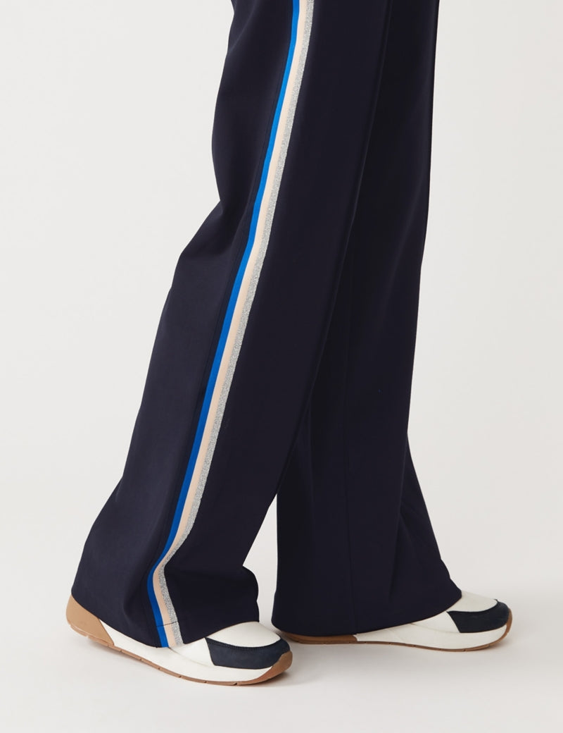 M&S Collection Straight Leg Side Stripe Trousers, Compare