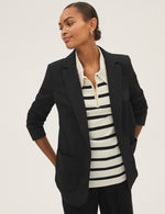 Jersey Relaxed Single Breasted Blazer