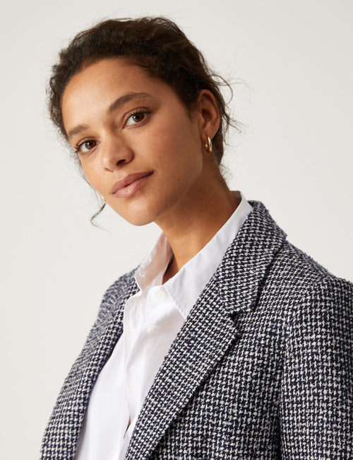 Tweed Relaxed Textured Blazer
