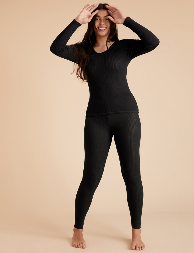 Buy Marks & Spencer Women's 2pk Heatgen Thermal Leggings, BLACK