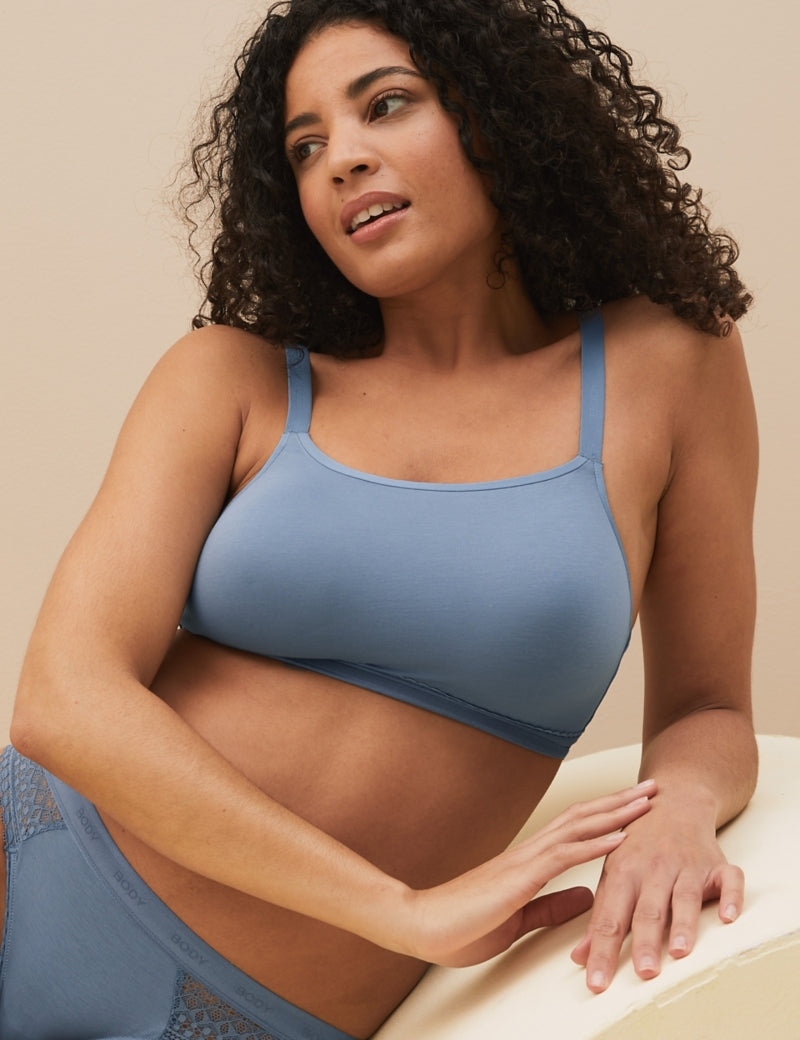 Body by M&S Cotton with Cool Comfort™ Non-Wired Push Up Bra
