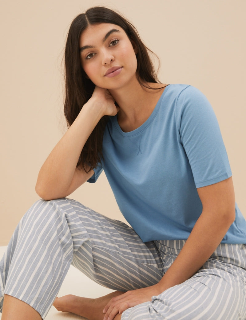 2 Pack Cotton Modal Pyjama Tops