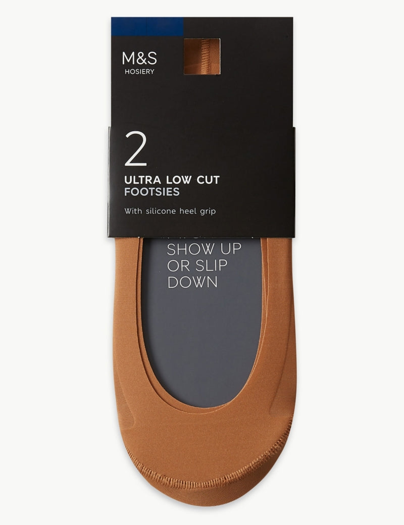 2pk Ultra Low Cut Footsies