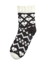 Cosy Fairisle Borg Thermal Slipper Socks