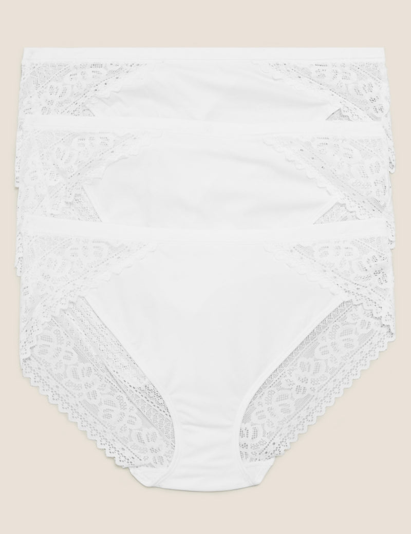 3pk Sumptuously Soft High Leg Knickers – Marks & Spencer Bermuda