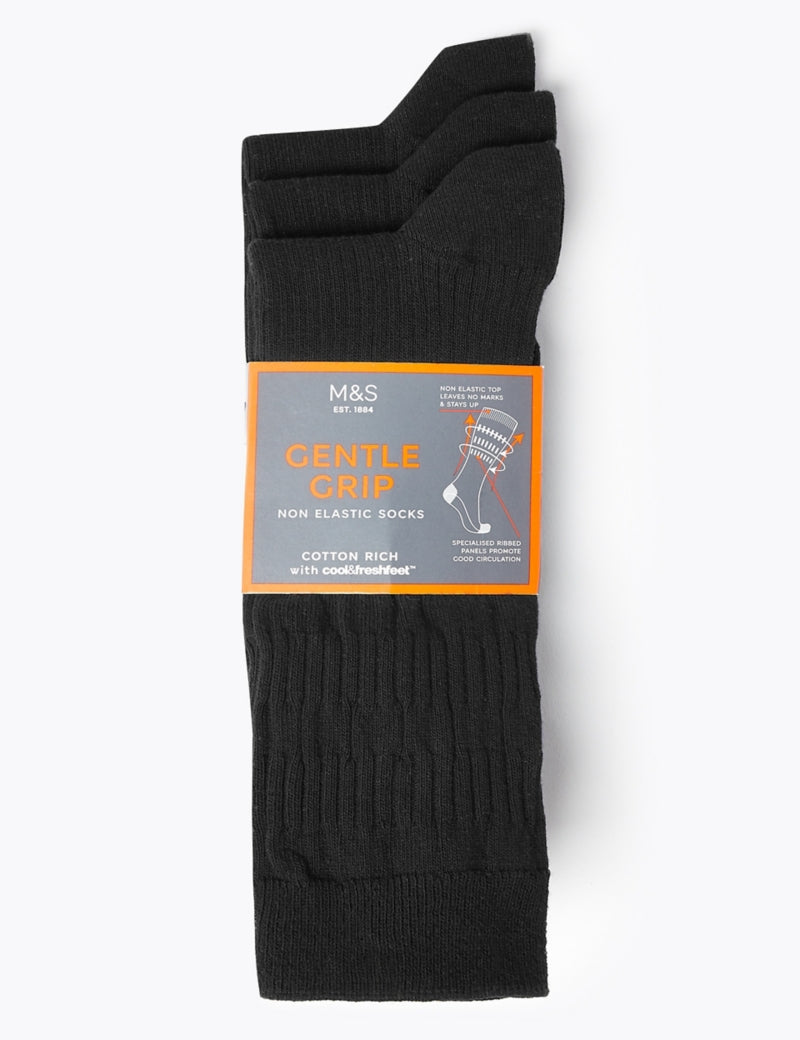 3 Pack Gentle Grip Socks