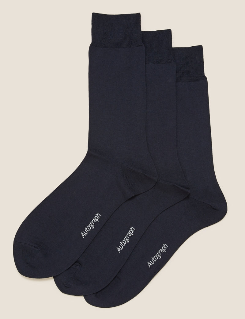 3 Pack Modal Pima Cotton Socks