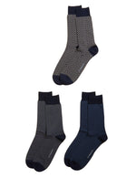 3pk Assorted Modal Pima Cotton Socks