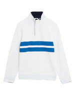 Pure Cotton Half Zip Striped Rugby Top