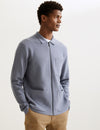 Cotton Modal Zip Up Knitted Jacket