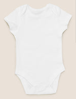 7pk Pure Cotton Short Sleeve Bodysuits (5lbs-3 Yrs)