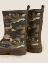 Kids' Camouflage Wellies (1 Large - 7 Large)