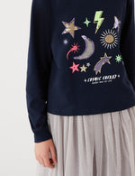 Pure Cotton Sequin Space Top (6-16 Yrs)