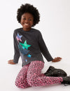 Pure Cotton Glitter Star Top (6-16 Yrs)