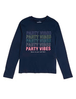 Pure Cotton Party Vibes Slogan T-Shirt (6-16 Yrs)