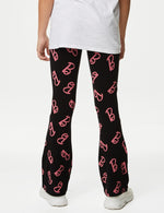 Cotton Rich Barbie™ Print Flared Leggings (6-16 Yrs)