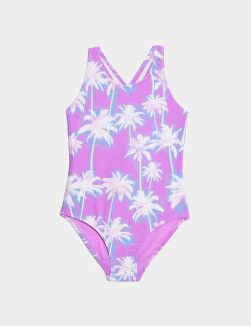 Striped Heart Swimsuit (6-16 Yrs)