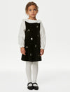 2pc Cotton Rich Sequin Pinafore Outfit (2-8 Yrs)