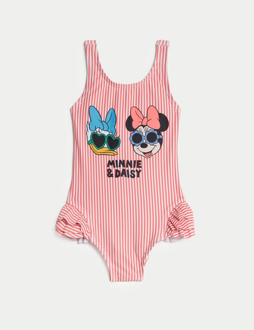 Minnie Mouse™ Striped Swimsuit (2-8 Yrs)