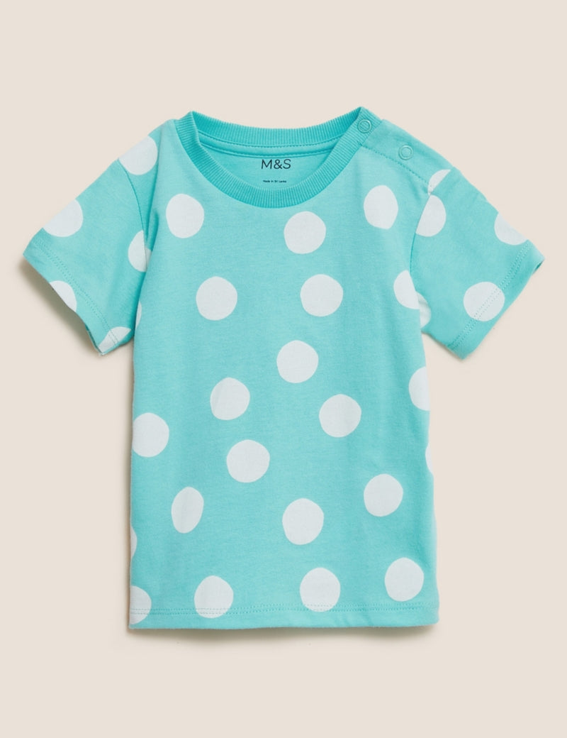 Pure Cotton Spot T-Shirt (0-3 Yrs)