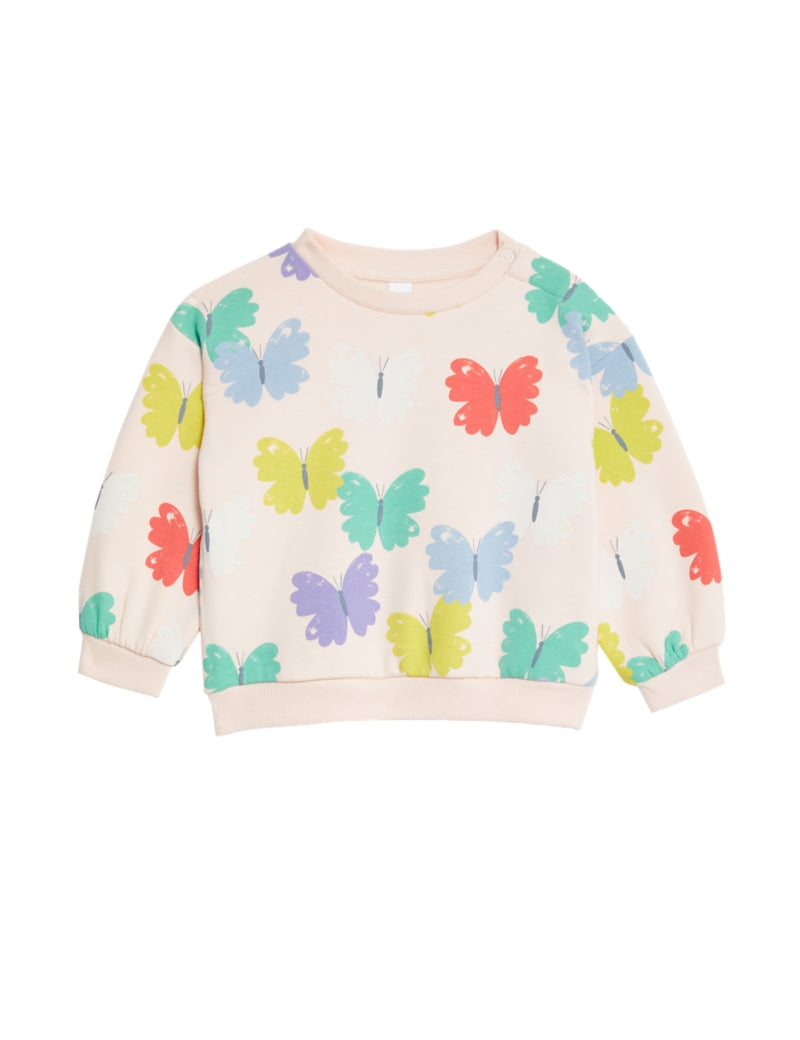 Cotton Rich Butterfly Sweatshirt (0-3 Yrs)