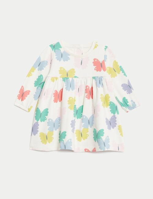 Cotton Rich Butterfly Dress (0-3 Yrs)