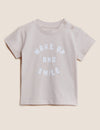 Pure Cotton Wake Up and Smile T-Shirt (0-3 Yrs)