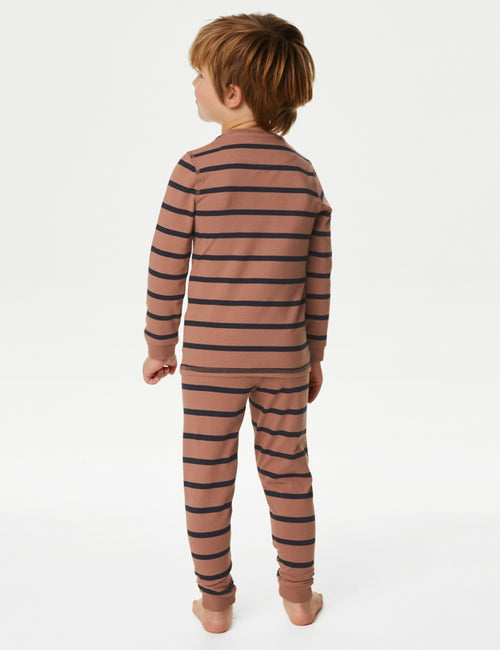 Cotton Rich Striped Pyjamas (1-8 Yrs)