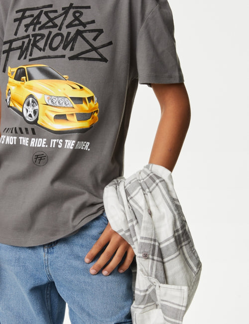 Pure Cotton Fast & Furious™ T-Shirt (6-16 Yrs)
