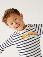 Pure Cotton Striped Shooting Star Top (2-8 Yrs)