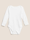 7pk Pure Cotton Long Sleeve Bodysuits (5lbs-3 Yrs)